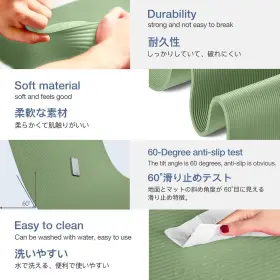 768913043902 GRUPER Yoga Mat Slip Th Exercise #3