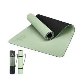 8MM-MCLV GRUPER Yoga Mat Slip Eco Fitness Exercise Wi
