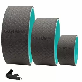 709175403714 GUSTARIA Sports Yoga Wheel Set Roller Pain