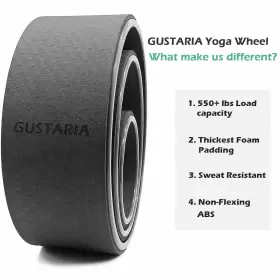 709175403813 GUSTARIA Sports Yoga Wheel Set Roller Pain #2