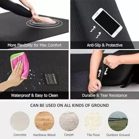 714133929120 GXMMAT Yoga Mat Pilates Gym Workout #3