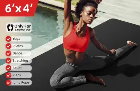 810154451449 GYMCOPE Yoga Mat Exercise Gym Workout Slip #2