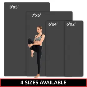 810154451449 GYMCOPE Yoga Mat Exercise Gym Workout Slip #3