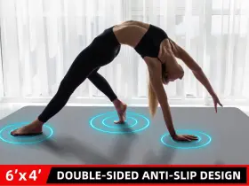 810154451685 GYMCOPE Yoga Mat Workout Gym Edge Seamed #2