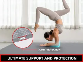 810154451685 GYMCOPE Yoga Mat Workout Gym Edge Seamed #3