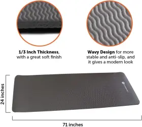 689483082675 GYMENIST Exercise Yoga Floor Mat Nbr #2