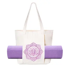 YOG002 HAAKONG Yoga Mat Bag Women Canvas Tote Carrier Gym