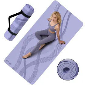 HAHEA1 HAHE Yoga Mat High Density Exercise HAHEA1 HAHE Yoga Mat High Density Exercise