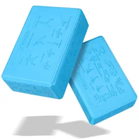 YUU-HALLOSCUME-1752 HALLOSCUME Cork Yoga Blocks Pack High