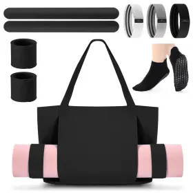 YUU-HALLOSCUME-1928 HALLOSCUME Yoga Bag Set Women Mat Tote