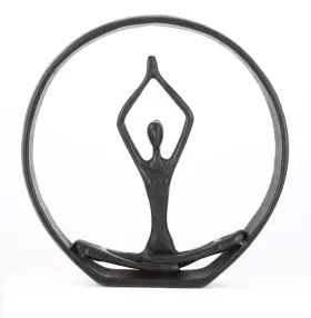 759041156763 HANYIBAO Yoga Figurines Meditation Pose Statue