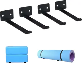 770734179166 HAOCUTE Yoga Mat Storage Rack Wall Holder Set