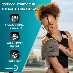 313102192147 HAPAKI LLC Microfiber Workout Towels Men Women #2