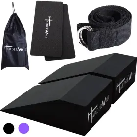796391206069 HARDERWILL Yoga Foam Wedge Calf Raise Block Knee