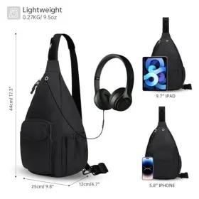 HW-22-ZCF011-H09 HAWEE Convertible Sling Backpack Crossbody #3