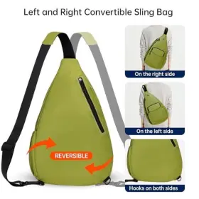 HW-22-ZCF011-H10 HAWEE Convertible Sling Backpack Crossbody #2