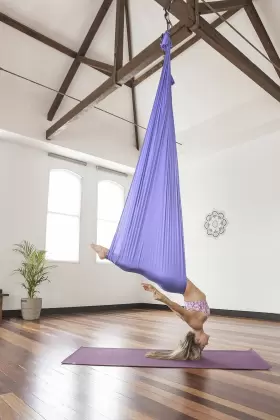 860003704578 HEALTHYMODELLIFE Pinc Silk Aerial Yoga Swing Kit #3