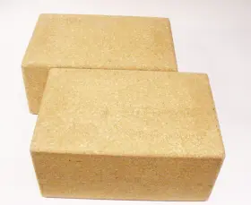 9X6X4 HEMING Cork Yoga Blocks Pack Set Natural Portugal