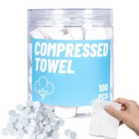 723509739621 HI FINE CARE Compressed Wipe Camping Towel