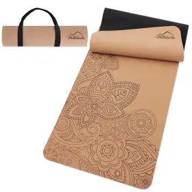 816797 HIGHER ALTITUDE Body Yoga Cork Mat Exercise Rubber