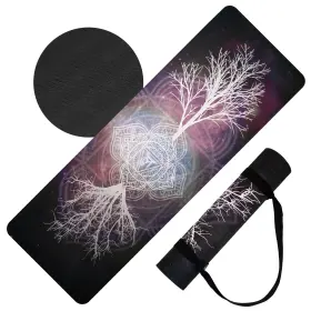 ERTH01 HIGHTOP Vegan Suede Yoga Mat Tree Root Chakra Design