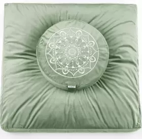 691164754771 HIHEALER Meditation Cushion Zabuton Mat Set Zafu