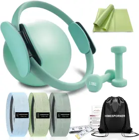 445040120142 HIMESPORNER Pilates Workout Ring Ball Set Kit