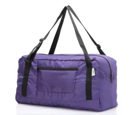 Hl-pbtrbag-purple HOLYLUCK Travel Duffel Bag Women Men Great