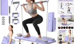 760762255949 HOLYMUSS Multifunctional Pilates Board Reformer