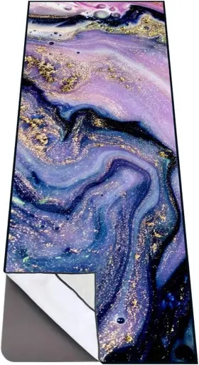 313113976958 HOME D COR Yoga Mat Towel Corner Pockets Slip
