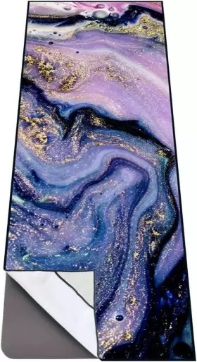 445031184139 HOME D COR Yoga Mat Towel Corner Pockets Slip