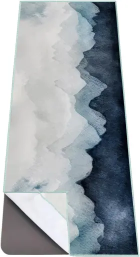 726084573482 HOME D COR Yoga Mat Towel Corner Pockets Slip