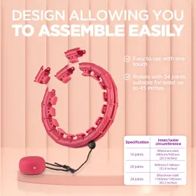 792264297370 HONEYTR Infinity Hula Circle Abs Hips Smart Hoop #3