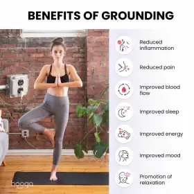 850012134244 HOOGA Grounding Yoga Mat Exercise Fitness Pad #2 850012134244 HOOGA Grounding Yoga Mat Exercise Fitness Pad #2