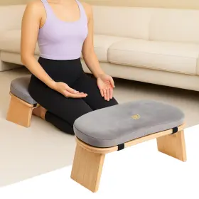 HOS-MXCD1066 HOSASSPER Meditation Bench Folding Stool Velvet