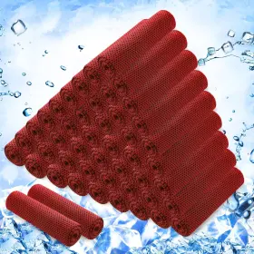 Hosuly Tao-hosuly-1307 50 Pack Cooling Towels 40 Inch X12 Yoga Ice Breathable Soft Chilly