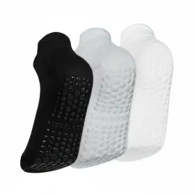 HB-GRIP-3PK HOTBIRD Grippy Pilates Socks Grips Ankle