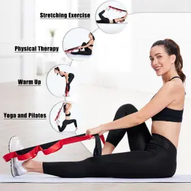 717024280140 HSHBXD Stretching Strap Loops Leg Stretch Bands #2