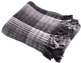 803410009911 HUGGER MUGGER Plaid Yoga Blanket Prop