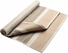 Hugger Mugger 803410502368 Cotton Yoga Rug - Absorbent Grippy Tight Weave One Size Moab