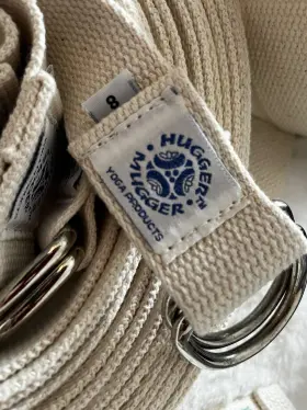 Hugger Mugger 803410650656 Yoga Strap Natural With D-rings