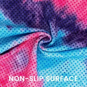 794179717752 HYSTRADA Yoga Towel Tie Die Textures Slip Bag #3
