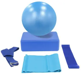 3513 IFCOW Yoga Belt Exercise Ball Set Block Res