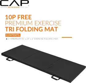 MTIS-9263-BK10P CAP Folding Anti Tear Exercise Training Gym #2