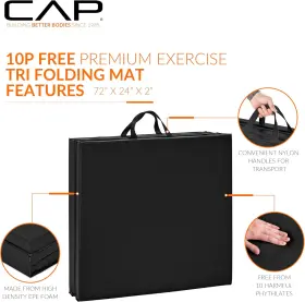 MTIS-9263-BK10P CAP Folding Anti Tear Exercise Training Gym #3