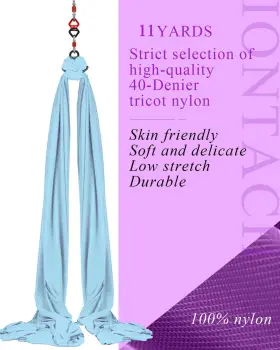 692621928025 IONTACH Yards Aerial Silks Yoga Hammock Stretch #2