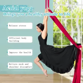 726084166509 IONTACH Aerial Silks Yoga Swing Set Yards Kit #2