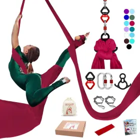 726084166509 IONTACH Aerial Silks Yoga Swing Set Yards Kit