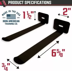 718193937675 IRON AMERICAN Yoga Mat Hanger Hooks Exercise #2
