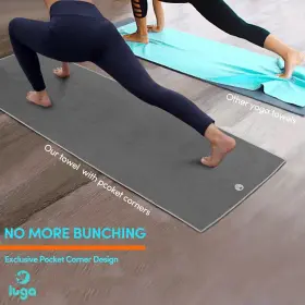 Aabb IUGA Yoga Towel Slip Mat #3